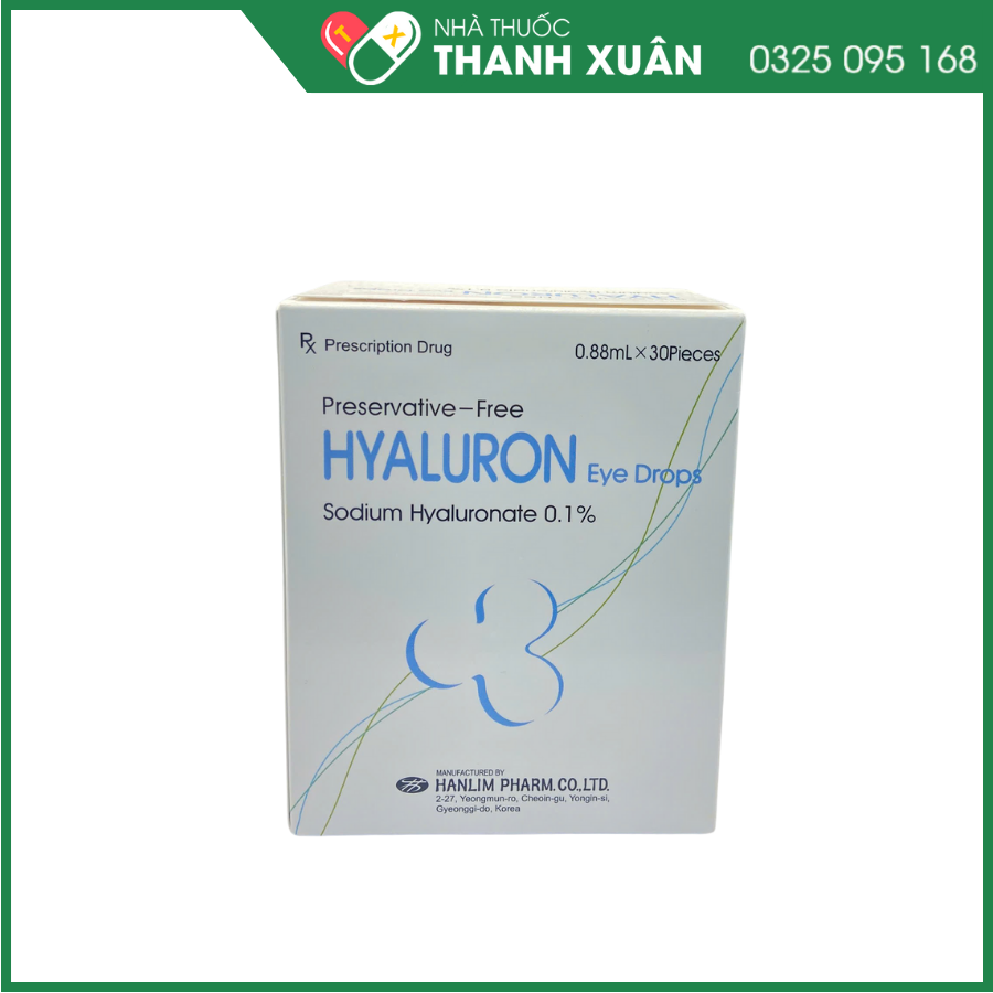 Thuốc nhỏ mắt Hyaluron Eye Drops trị tổn thương giác mạc và kết mạc